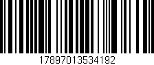 Código de barras (EAN, GTIN, SKU, ISBN): '17897013534192'
