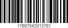 Código de barras (EAN, GTIN, SKU, ISBN): '17897042013781'