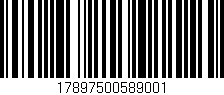 Código de barras (EAN, GTIN, SKU, ISBN): '17897500589001'
