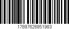 Código de barras (EAN, GTIN, SKU, ISBN): '17897626851983'