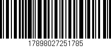Código de barras (EAN, GTIN, SKU, ISBN): '17898027251785'