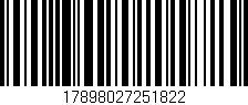 Código de barras (EAN, GTIN, SKU, ISBN): '17898027251822'