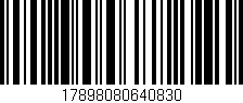 Código de barras (EAN, GTIN, SKU, ISBN): '17898080640830'