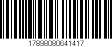 Código de barras (EAN, GTIN, SKU, ISBN): '17898080641417'