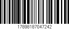 Código de barras (EAN, GTIN, SKU, ISBN): '17898187047242'