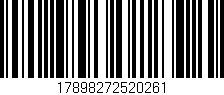Código de barras (EAN, GTIN, SKU, ISBN): '17898272520261'