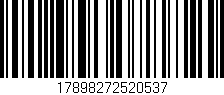 Código de barras (EAN, GTIN, SKU, ISBN): '17898272520537'