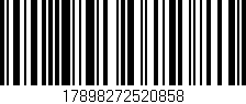 Código de barras (EAN, GTIN, SKU, ISBN): '17898272520858'
