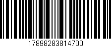Código de barras (EAN, GTIN, SKU, ISBN): '17898283814700'