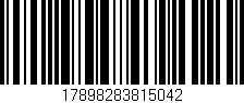 Código de barras (EAN, GTIN, SKU, ISBN): '17898283815042'