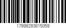 Código de barras (EAN, GTIN, SKU, ISBN): '17898283815059'