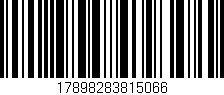 Código de barras (EAN, GTIN, SKU, ISBN): '17898283815066'