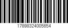 Código de barras (EAN, GTIN, SKU, ISBN): '17898324005654'