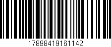 Código de barras (EAN, GTIN, SKU, ISBN): '17898419161142'