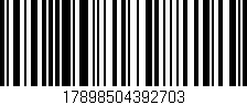 Código de barras (EAN, GTIN, SKU, ISBN): '17898504392703'