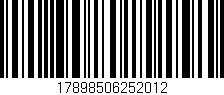 Código de barras (EAN, GTIN, SKU, ISBN): '17898506252012'