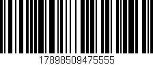 Código de barras (EAN, GTIN, SKU, ISBN): '17898509475555'