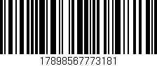 Código de barras (EAN, GTIN, SKU, ISBN): '17898567773181'