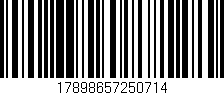 Código de barras (EAN, GTIN, SKU, ISBN): '17898657250714'