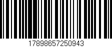 Código de barras (EAN, GTIN, SKU, ISBN): '17898657250943'