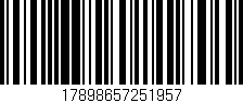 Código de barras (EAN, GTIN, SKU, ISBN): '17898657251957'