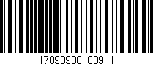 Código de barras (EAN, GTIN, SKU, ISBN): '17898908100911'