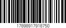 Código de barras (EAN, GTIN, SKU, ISBN): '17898917918750'