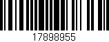 Código de barras (EAN, GTIN, SKU, ISBN): '17898955'
