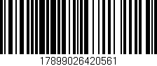 Código de barras (EAN, GTIN, SKU, ISBN): '17899026420561'