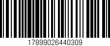 Código de barras (EAN, GTIN, SKU, ISBN): '17899026440309'