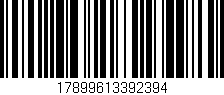 Código de barras (EAN, GTIN, SKU, ISBN): '17899613392394'