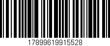 Código de barras (EAN, GTIN, SKU, ISBN): '17899619915528'
