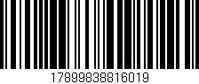 Código de barras (EAN, GTIN, SKU, ISBN): '17899838816019'