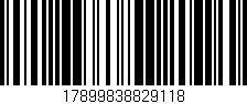 Código de barras (EAN, GTIN, SKU, ISBN): '17899838829118'