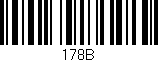 Código de barras (EAN, GTIN, SKU, ISBN): '178B'