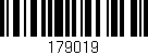 Código de barras (EAN, GTIN, SKU, ISBN): '179019'