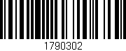 Código de barras (EAN, GTIN, SKU, ISBN): '1790302'