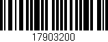 Código de barras (EAN, GTIN, SKU, ISBN): '17903200'