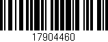 Código de barras (EAN, GTIN, SKU, ISBN): '17904460'