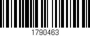 Código de barras (EAN, GTIN, SKU, ISBN): '1790463'