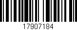 Código de barras (EAN, GTIN, SKU, ISBN): '17907184'