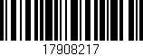 Código de barras (EAN, GTIN, SKU, ISBN): '17908217'