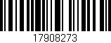 Código de barras (EAN, GTIN, SKU, ISBN): '17908273'