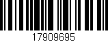 Código de barras (EAN, GTIN, SKU, ISBN): '17909695'