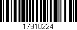 Código de barras (EAN, GTIN, SKU, ISBN): '17910224'