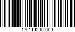 Código de barras (EAN, GTIN, SKU, ISBN): '1791103000309'