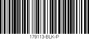 Código de barras (EAN, GTIN, SKU, ISBN): '179113-BLK-P'