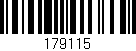 Código de barras (EAN, GTIN, SKU, ISBN): '179115'