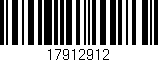 Código de barras (EAN, GTIN, SKU, ISBN): '17912912'