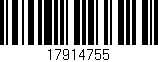 Código de barras (EAN, GTIN, SKU, ISBN): '17914755'